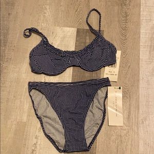 NWT VTG ruffle bikini
